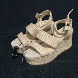 Soda Cream Espadrille Platform Shoes